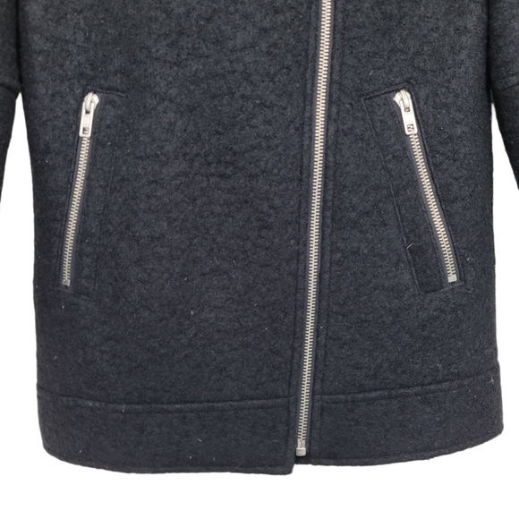 TOPSHOP Women's Coat Oversize Wool Zip Up Size 6 - Picture 9 of 12